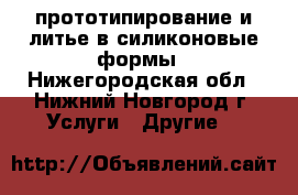 3d прототипирование и литье в силиконовые формы - Нижегородская обл., Нижний Новгород г. Услуги » Другие   